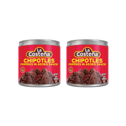 La Costena Chipotle Peppers in Adobo Sauce 199g (Pack of 2)