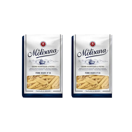 La Molisana Penne Rigate no 20 pasta 500g (Pack of 2)