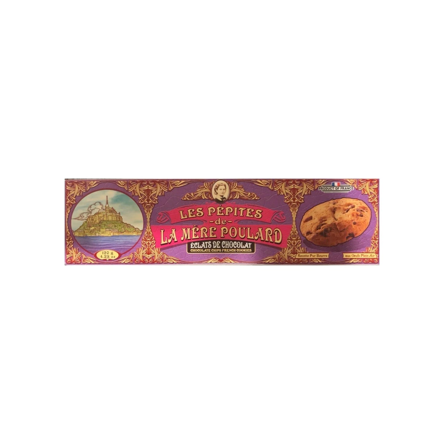 La Mere Poulard French Chocolate Chip Cookies, 120g