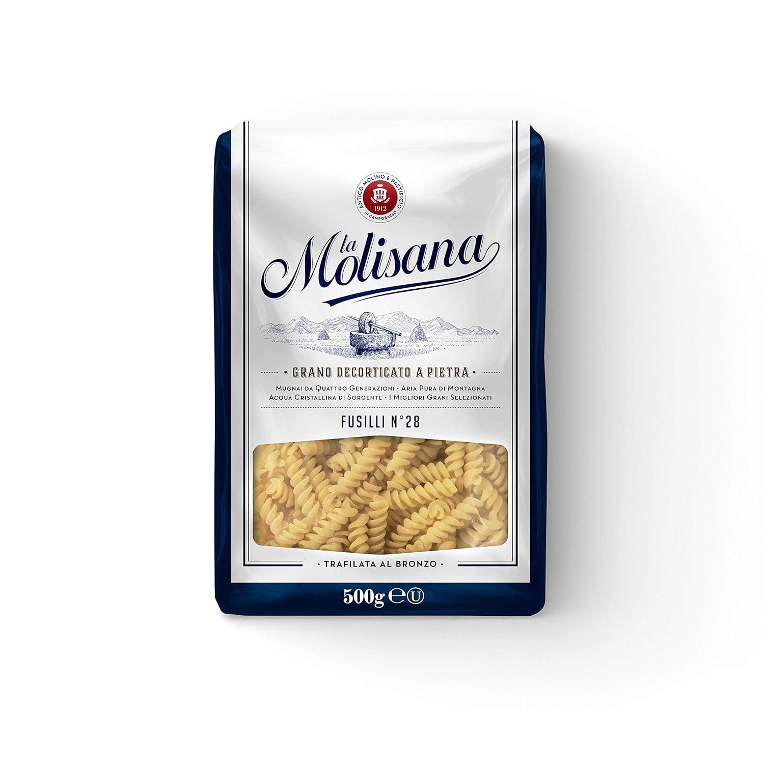  La Molisana Fusilli no 28 Pasta 500g (PACK OF 2)