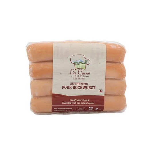 La carne authentic Pork bockwurst Sausages 300g
