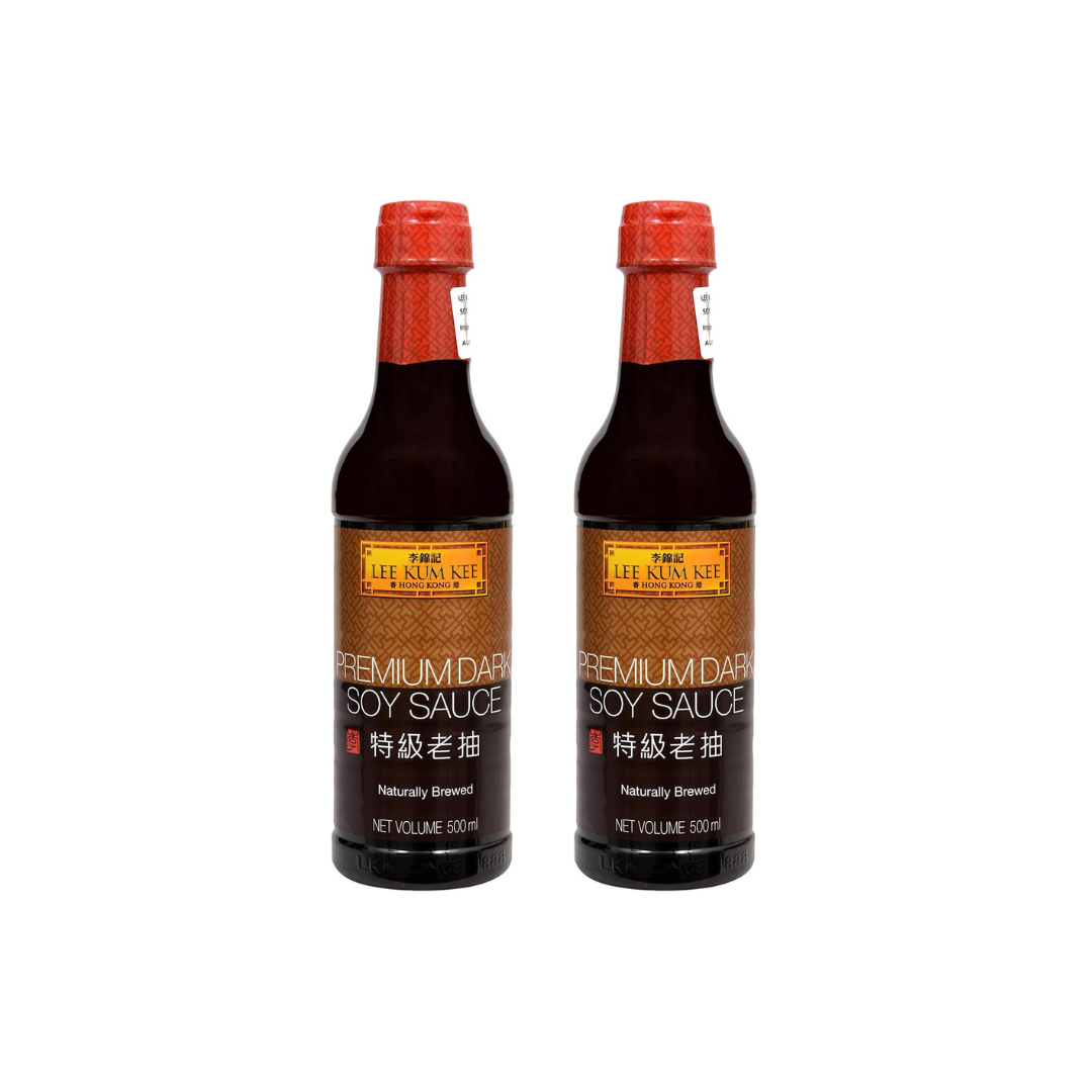 Lee Kum Kee Premium Dark Soy Sauce Bottle, 500ml (PACK OF 2)