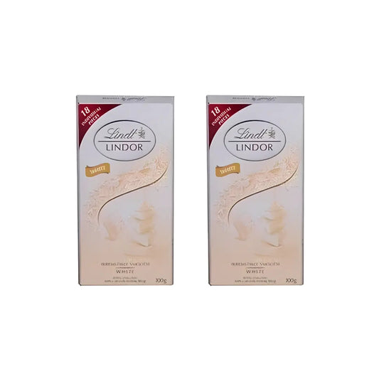 Lindt Lindor Singles White Chocolate 100g (Pack of 2)