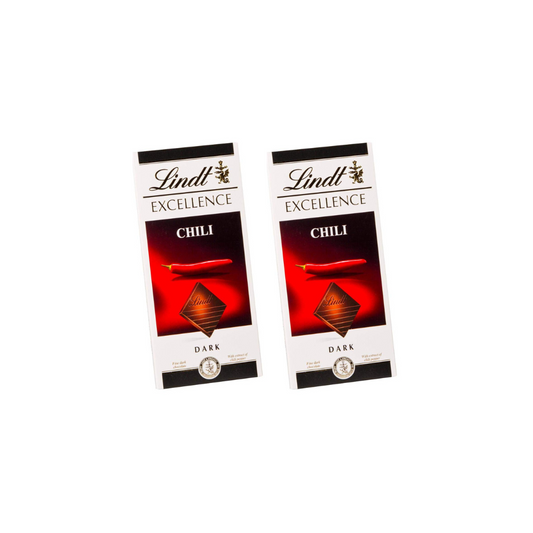 Lindt Excellence Chilli Intense Chocolate 2 X 100g 