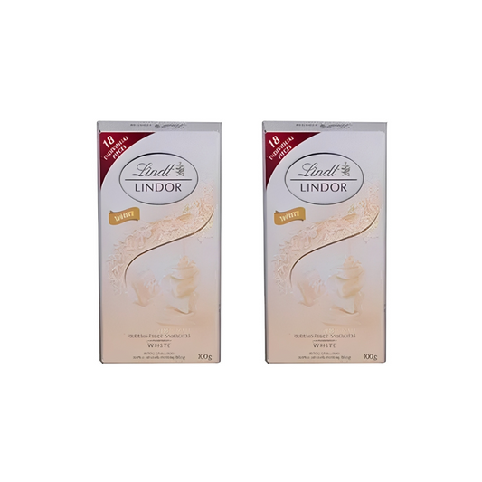 Lindt Lindor Singles White Chocolate 100g (Pack of 2)