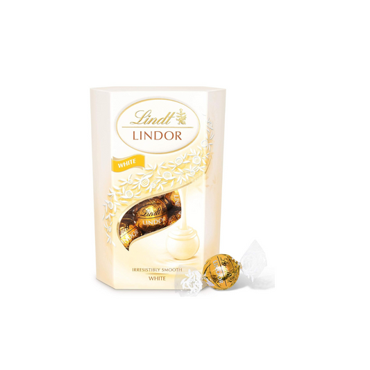 Lindt Lindor White Chocolate Truffles Box 200g