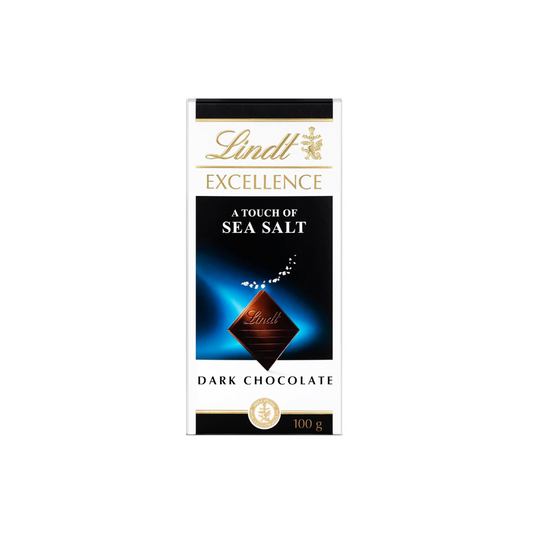 Lindt excellence dark sea salt bar 100g