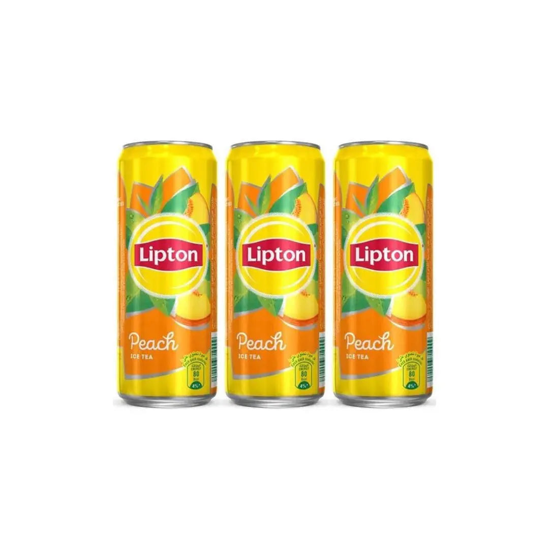 Buy Lipton Peach Iced Tea, 245ml (Pack of 3) – Refreshing Peach