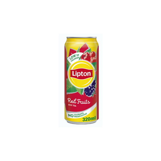 Lipton Red Fruits Ice Tea, Low Calories Refreshing Drink, 320ml