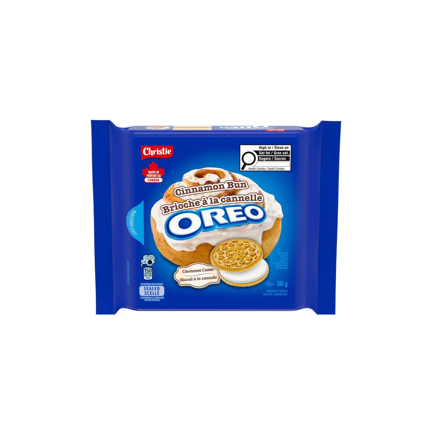 Cinnamon Bun Oreo Sandwich Cookies, 261g