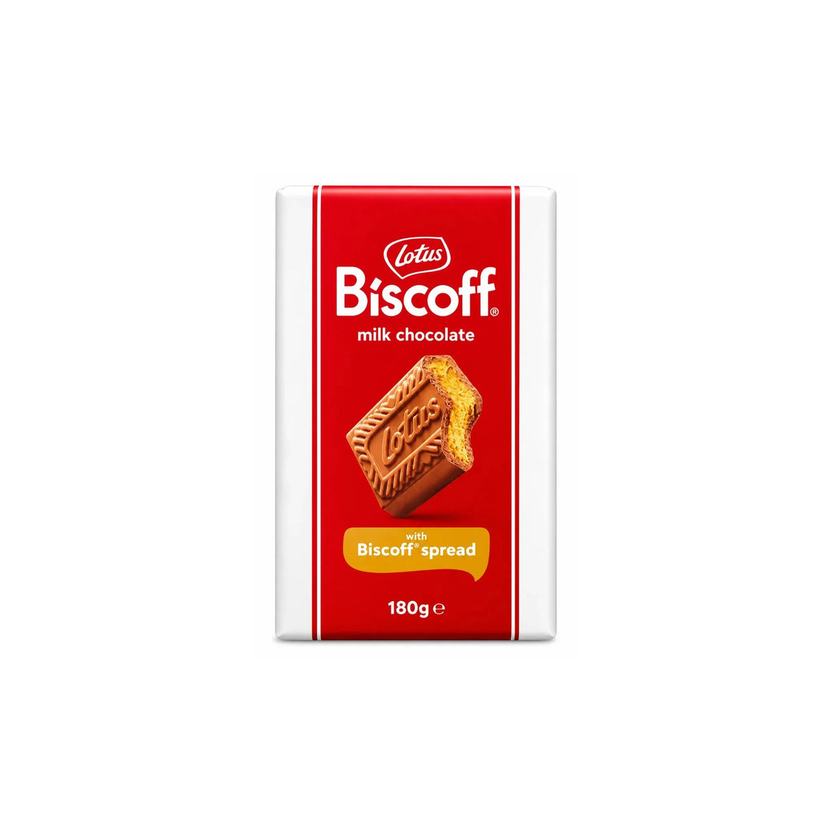 Lotus Biscoff Milk Chocolate Bar with Biscoff Spread 180g