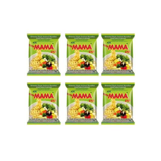 Mama Vegetable Instant Noodles 60g (Pack of 6)