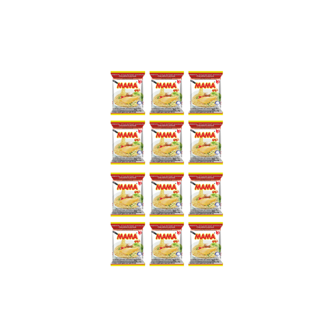 Mama Oriental Chicken Noodles 55gm (pack of 12)