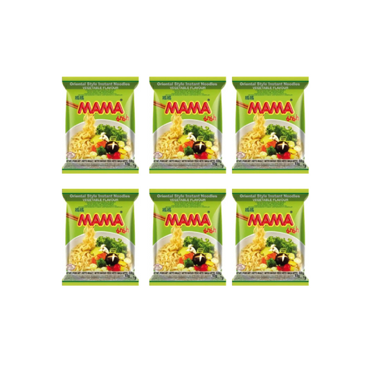 Mama Vegetable Instant Noodles 60g (Pack of 6)