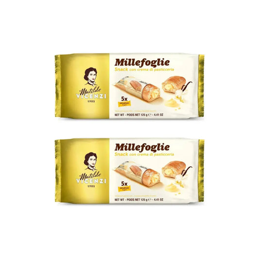 Matilde Vicenzi Millefoglie D'Italia Mini Snack 125g (Pack of 2)