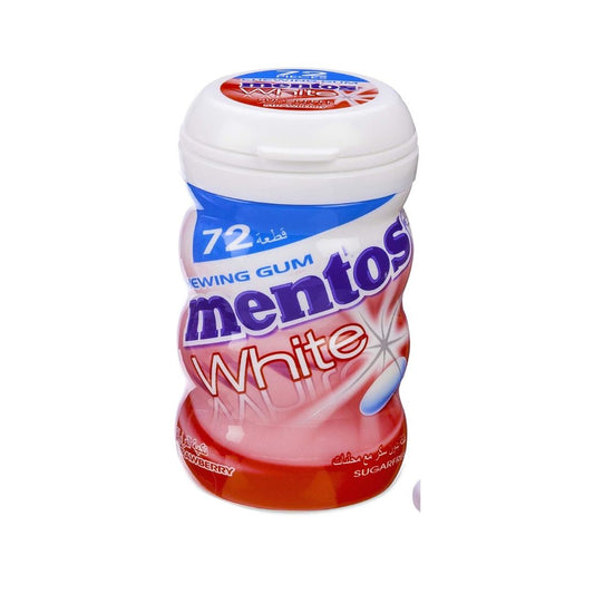 Buy Mentos Sugar Free White Strawberry Chewing Gum