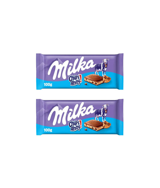 Milka Chips Ahoy Chocolate, 100g (Pack of 2)