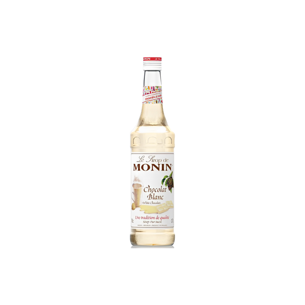 Monin White Chocolate Syrup Bottle, 700 ml