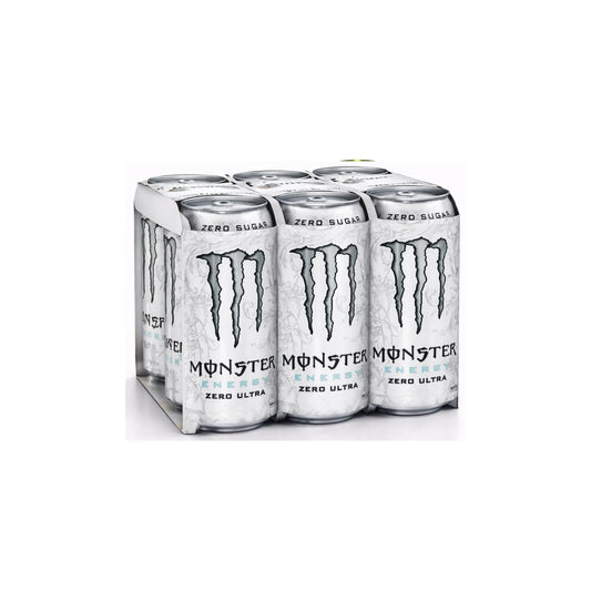 Monster Energy Zero Ultra White Drink (Pack of 6) 500ml