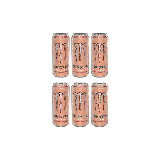 Monster Energy Ultra Peachy Keen zero sugar energy drink can pack