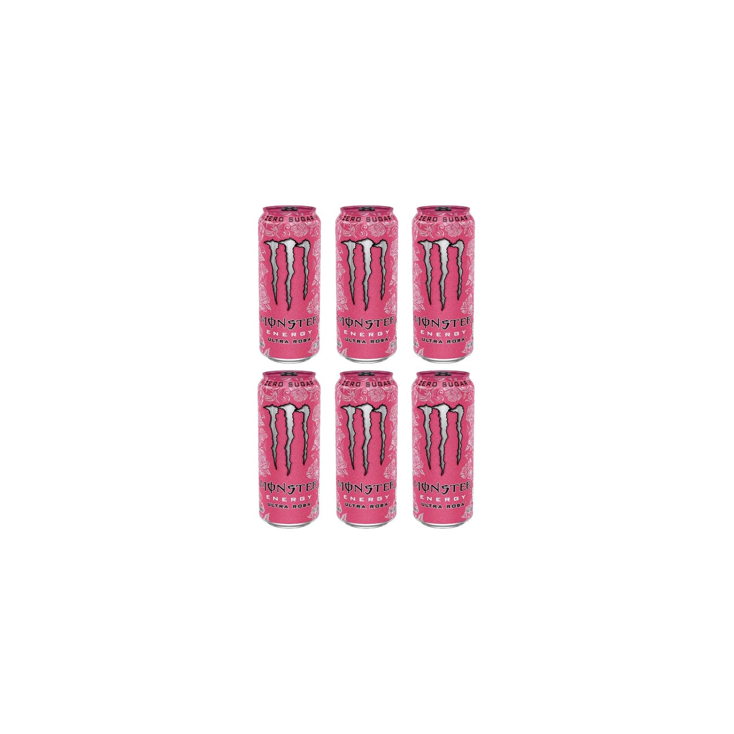 Monster Energy Zero Sugar Ultra Rosa Energy Drink, 500ml (Pack of 6)