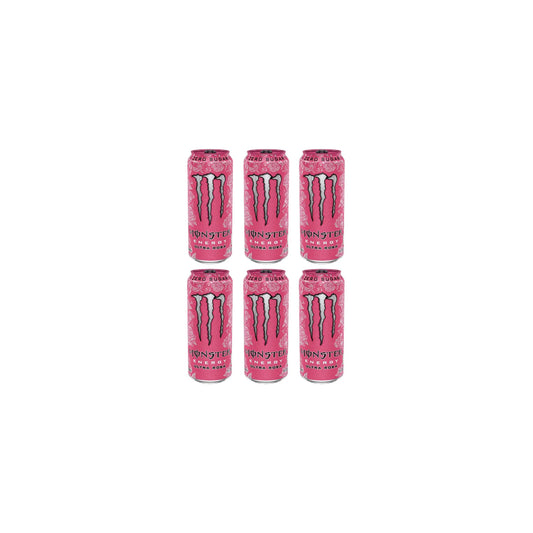 Monster Energy Zero Sugar Ultra Rosa Energy Drink, 500ml (Pack of 6)