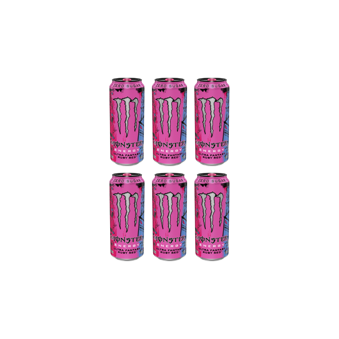 Monster Energyultra Fantasy Ruby Red 500ml (Pack of 6) 