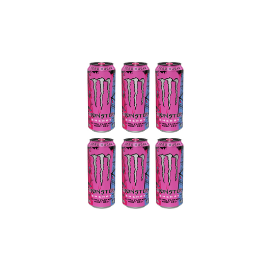 Monster Energyultra Fantasy Ruby Red 500ml (Pack of 6) 