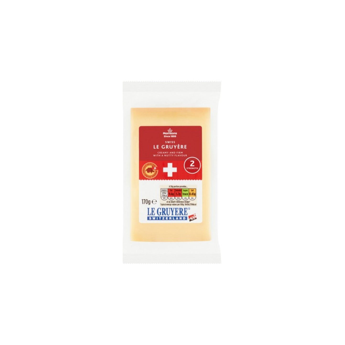 Morrisons Swiss Le Gruyere Cheese 170g