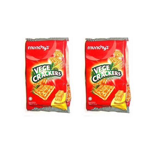 Munchy's Vege Crackers 300g (Pack of 2) - Crunchy & Nutritious Snack