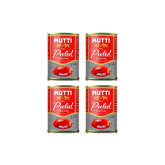 Mutti Parma Pelati Whole Peeled Tomatoes Italian, 400 g (Pack of 4)