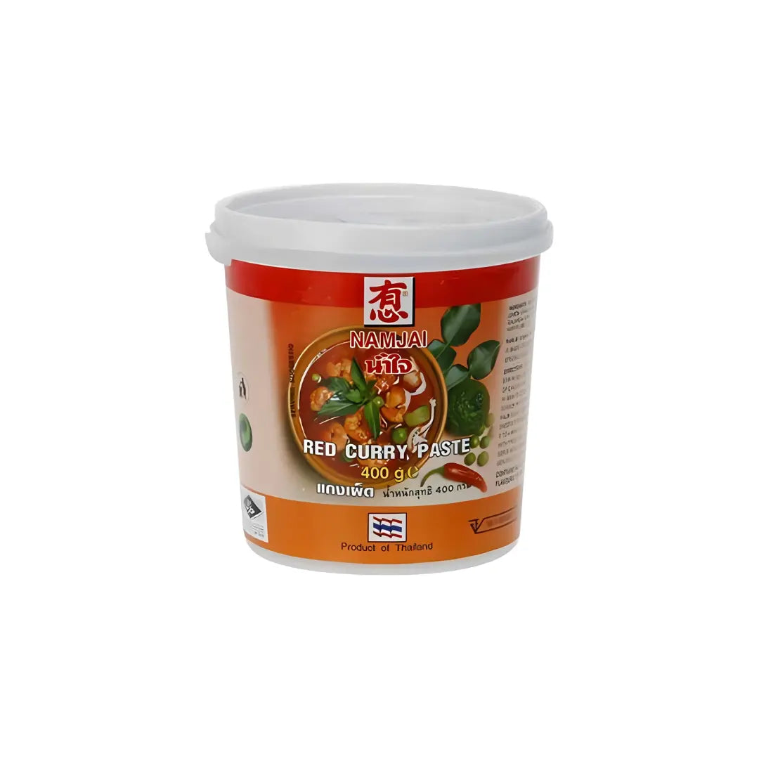 Namjai Red Curry Paste 400g – Easy Thai Red Curry Paste for Cooking
