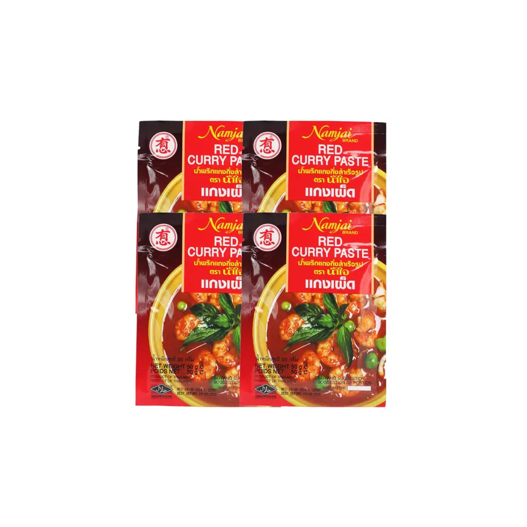 Buy Namjai Red Curry Paste 50g (Pack of 4) – Authentic Thai Flavor