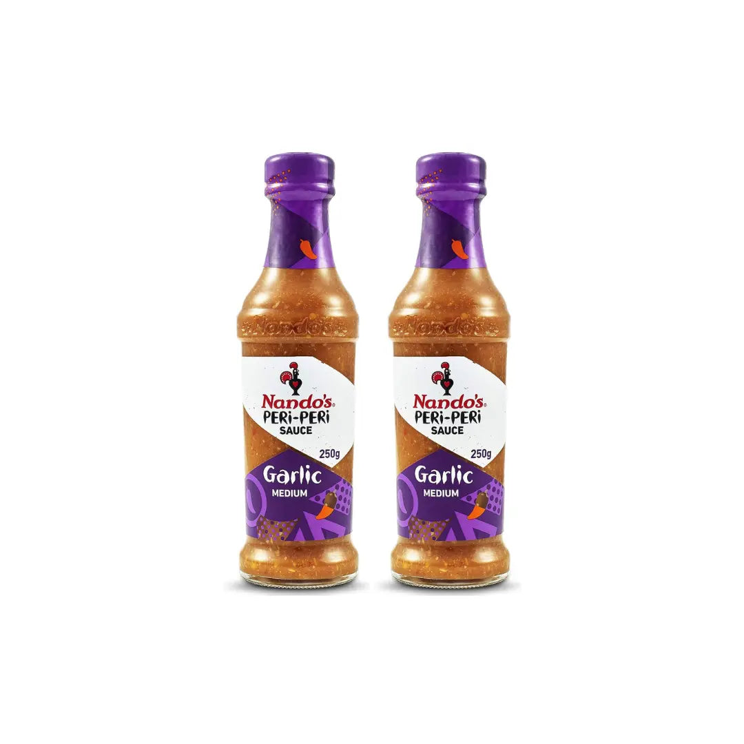 Buy Nando's Peri-Peri Garlic Sauce 250g (Pack of 2) - Spicy & Flavorful