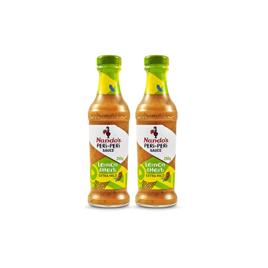 Nando's Peri Peri Chilli Sauce Lemon and Herb 250g (Pack of 2)