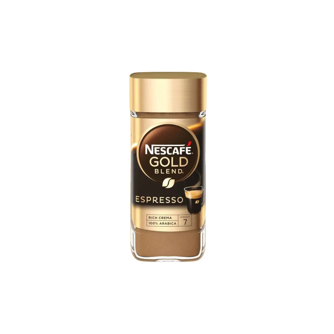Nescafe Gold Blend Espresso Rich Crema Soluble Ground Coffee, 100 g Bottle