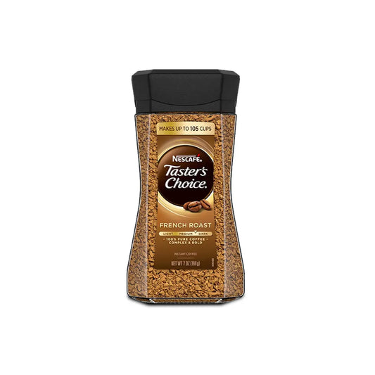 Nescafe Taster's Choice French Roast Medium Dark Complex & Bold Instant Coffee Bottle 198g