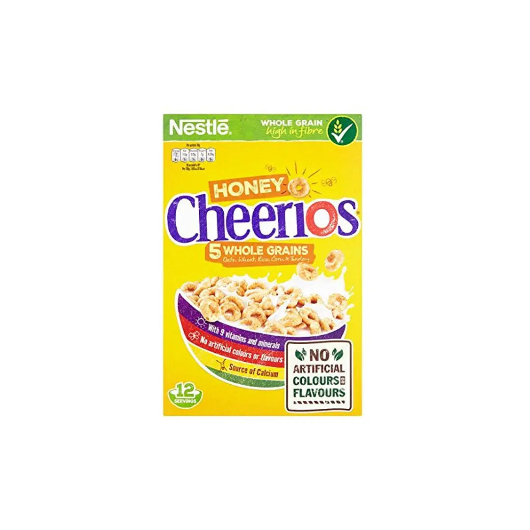 Nestle Honey Cheerios 5 Whole Grain Cereal, 375g