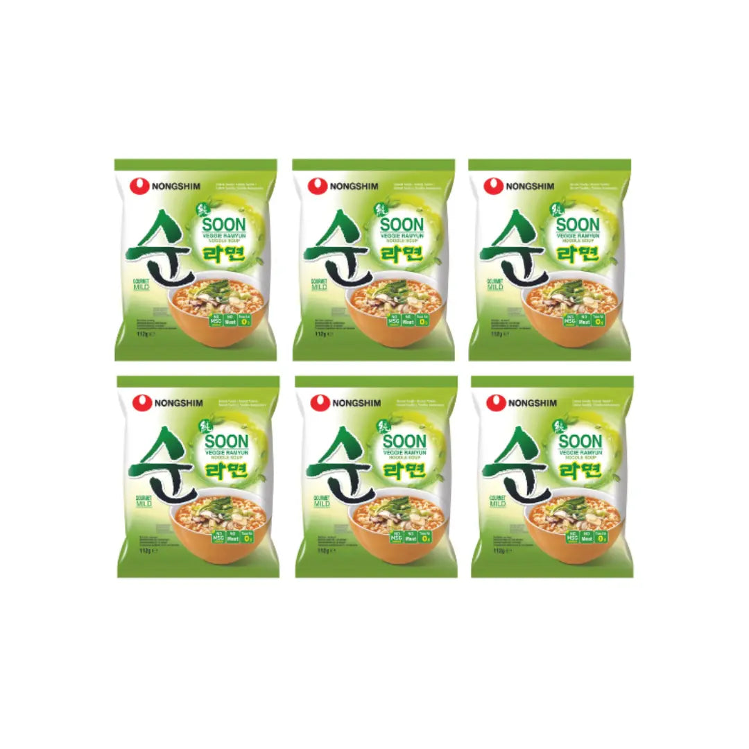 Nongshim Soon Veggie Ramyun 112g x 6