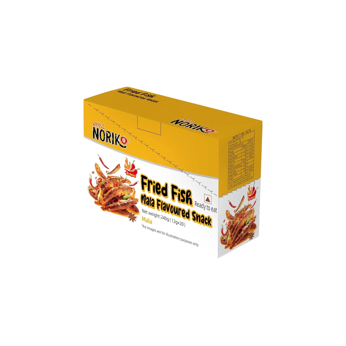 Noriko Fried Fish Mala Flavoured Snack 240g