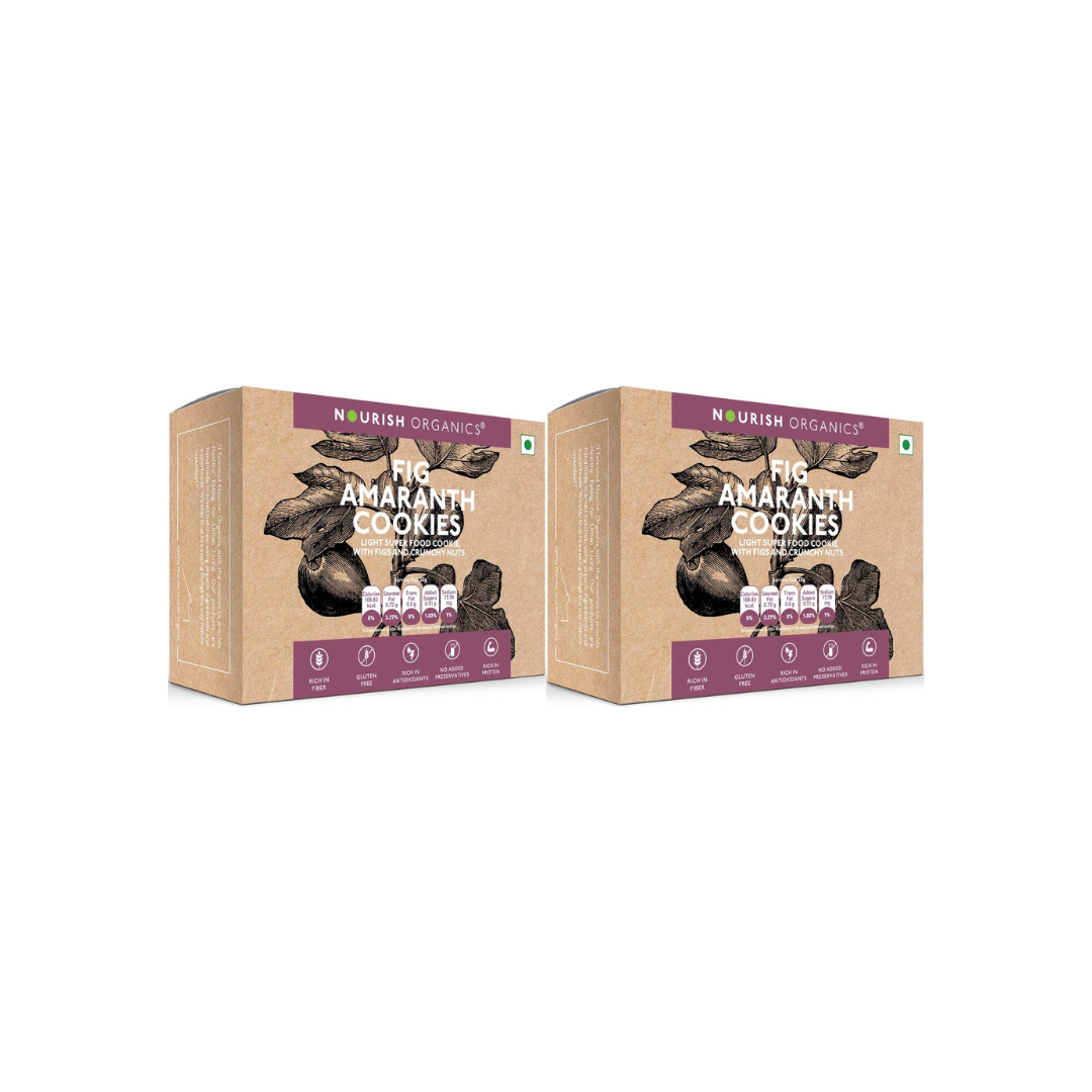 Nourish Organics Fig Amaranth Cookies 110gm (Pack of 2)