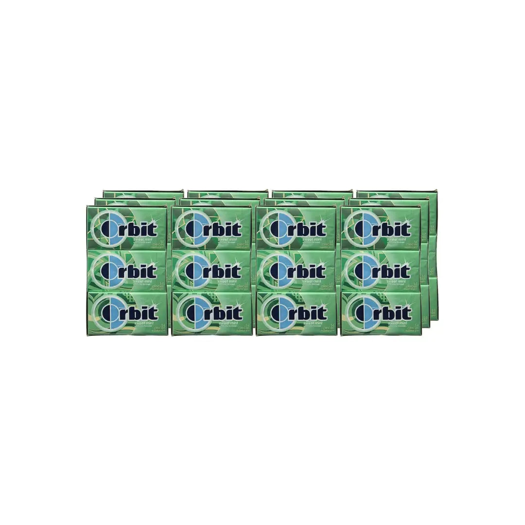Orbit Sweet-mint Gum 14 Pieces, 33 g Box (Pack of 12)