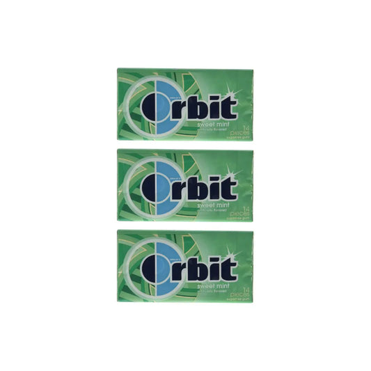 Orbit Sweet-mint Gum 14 Pieces 33 g (Pack of 3)