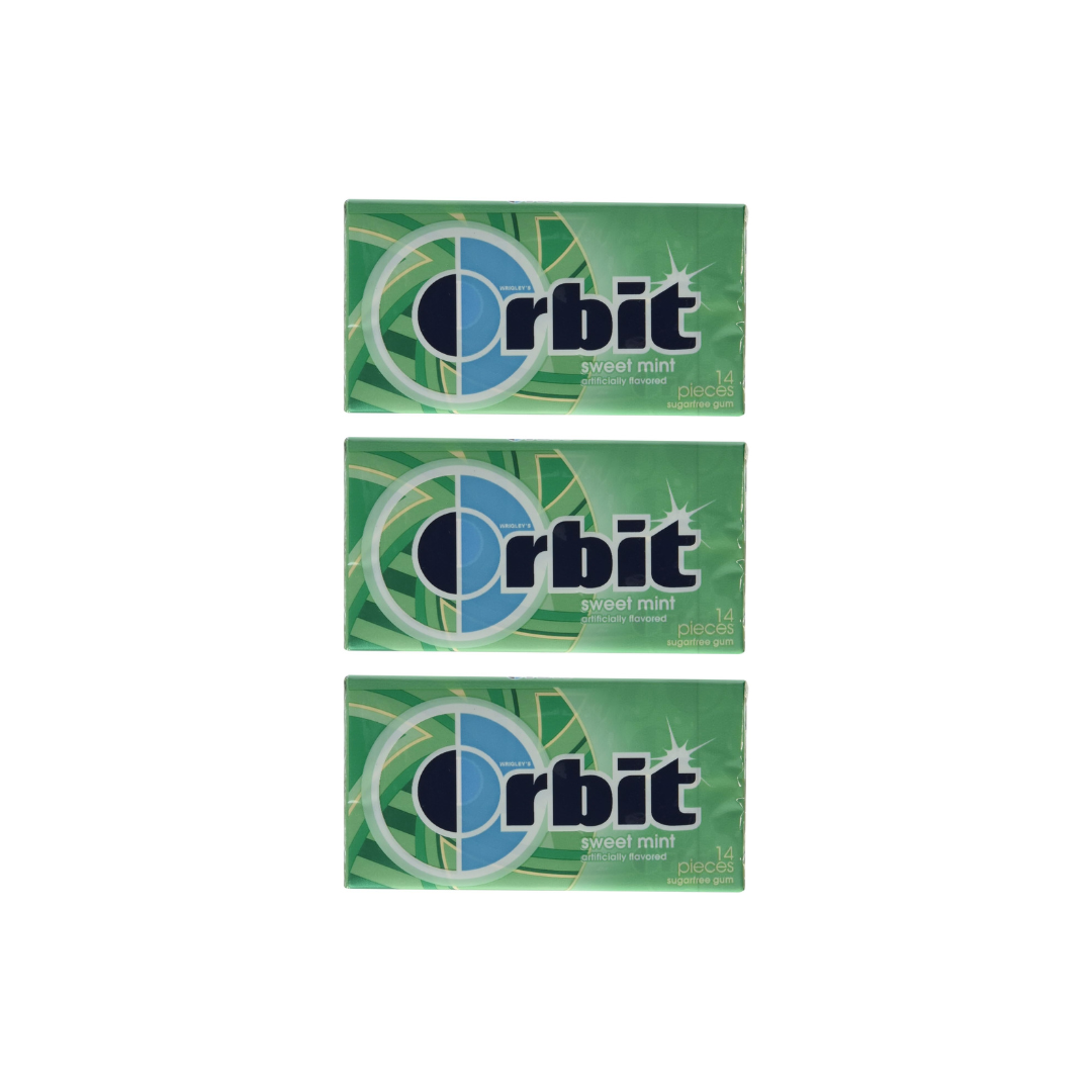 Orbit Sweet-mint Gum 14 Pieces 33 g (Pack of 3)