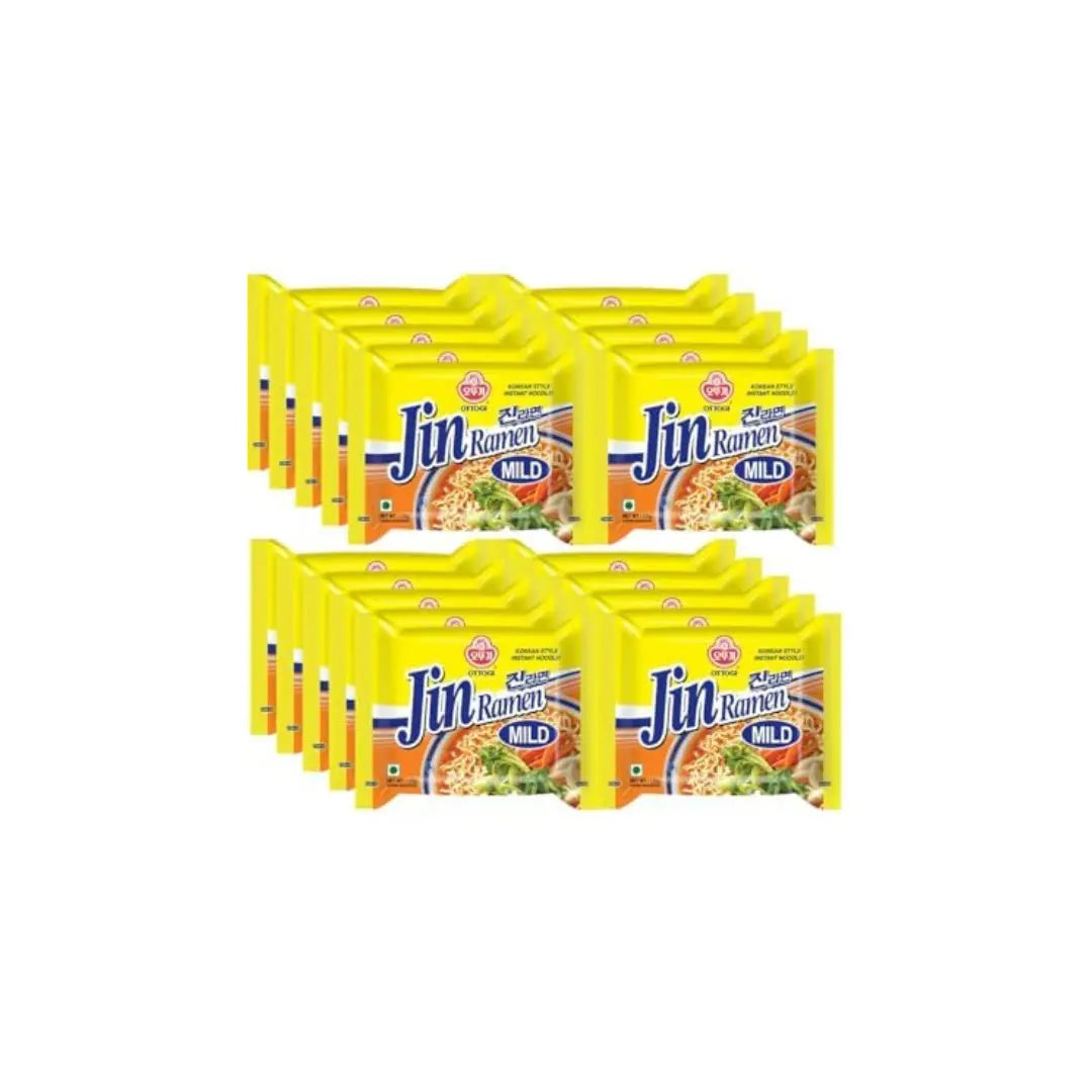 Mild Rame Buy Ottogi Jin Ramen Mild Noodles 120g (Pack of 20) | Authentic Jin ...