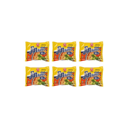 Ottogi Jin Ramen Mild Noodles 120g (Pack of 6)
