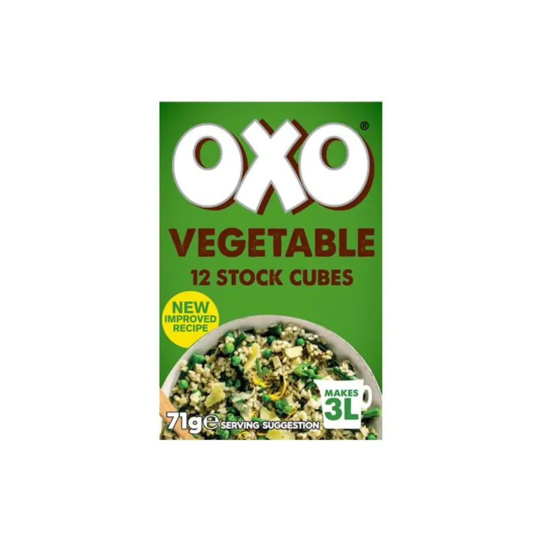 Oxo Vegetable Stock Cubes 71g Pack Of 12 oxo-vegetable-stock-cubes-71g-pack-of-12
