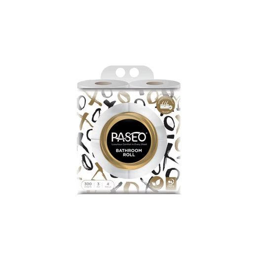 Paseo Tissues Toilet Roll 3 Ply - 300 Pulls (4 Rolls) (Imported)