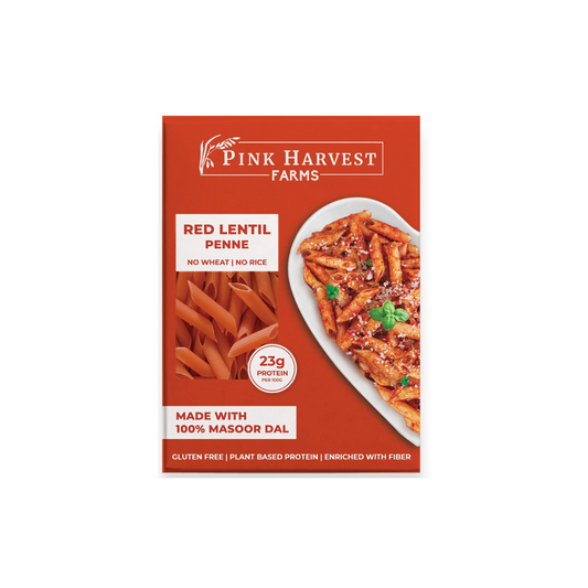 Pink Harvest Farms Red Lentil Penne Pasta, 200g