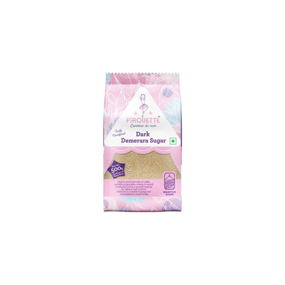 Pirouette Dark Demerara Sugar | Truly Unrefined | Non-GMO Mauritius Sugar – 500g